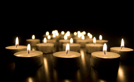 Burning candles