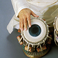 Instrumenty Zakira Hussaina